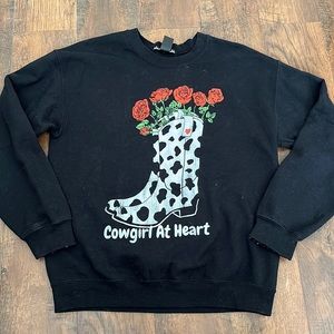 Cowgirl at heart sweatshirt
